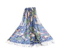 Signare Siganre Art Pashmina, Wickeltuch und Schal für Damen, S Thief Blue, One size