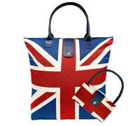 Signare Tapestry-Tote-Bag, faltbares Design mit 18 verschiedenen Mustern (FALTBAR), union jack, One Size