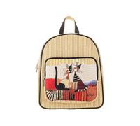 Signare Tapisserie Casual Rucksack Damen Schultaschen mit Tiermotiv (Resina Cat Cappia)