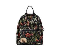 Signare Tapisserie-Damen-Rucksack, lässiger Tagesrucksack, Morning Garden Black, Compact, Tagesrucksäcke