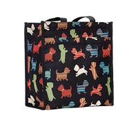 Signare Tapisserie Einkaufstasche, Shopper, Tragetasche, Shopper Damen Groß, Umhängetasche Damen mit Hundedesigns (Verspielter Welpe)