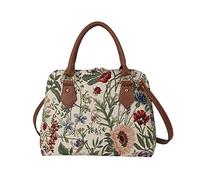 Signare Tapisserie-Handtaschen Schultertasche und Crossbody-Taschen für Damen mit Garten-Design (Morning Garden, CONV-MGD)
