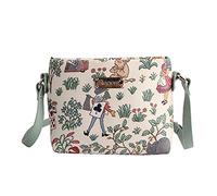 Signare Tapisserie Kleine Handtasche Damen, Umhängetasche Damen, Schultertasche Damen mit Alice in Wonderland Design (Alice in Wonderland)