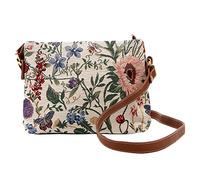 Signare Tapisserie Kleine Handtasche Damen, Umhängetasche Damen, Schultertasche Damen mit Garten Designs (Morgengarten)