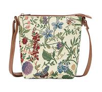 Signare Tapisserie Kleine Tasche Damen, Handtasche Damen Klein, Reisepass Tasche, Mini Handtasche (Morgengarten)
