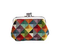 Signare Tapisserie Kleingeldbörse, Geldbörse Mini, Münzen Taschen, Münzbeutel, Münzbörse Bunte Geometrie