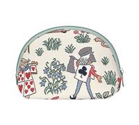 Signare Tapisserie Kosmetiktasche klein, schminktasche Damen und kulturtasche Damen mit Garten Designs (Alice im Wunderland)