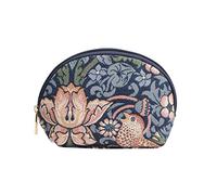 Signare Tapisserie Kosmetiktasche klein, schminktasche Damen und kulturtasche Damen mit William Morris Designs (Erdbeerdieb Blau)