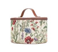 Signare Tapisserie kulturtasche,Damen, Make up Tasche, Kosmetikkoffer, Make up aufbewahrung mit Garten Designs. (Morgengarten)