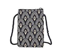 Signare Tapisserie Mini Crossbody Handytasche, Damen Geldbörse für Handy, Handytasche, Handytasche, Smartphone-Tasche (Art Deco - Luxor)