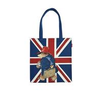 Signare Tapisserie Union Jack Paddington Bear mit Marmelade, flache Tasche, wiederverwendbar, umweltfreundlich, für Damen, mit Polsterung