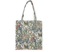 Signare Umweltfreundliche Einkaufstasche mit Tapisserie-Kunstmuster (Goldene Lilie)