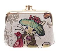 Signare Wandteppich, niedlich, exquisite Doppeltasche, Kussschloss, Münzgeldbörse, für Frauen mit Peter Hase, Benjamin Hase, Nutkin Designs Rahmen Geldbörse, Benjamin Bunny, Münzbörse