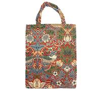 Signare Wiederverwendbare Einkaufstasche, Gobelin, umweltfreundlich, mit William Morris Design, Strawberry Thief Red, Einheitsgröße