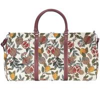 Signare William Morris große Reisetasche mit Granatapfel und Zitronenmotiv, geräumige Reisetasche für Wochenende und Übernachtung, für Damen (Granatapfel und Zitrone)