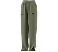 Signature Graphic Embroidery French Terry Straight LEG Pant Damen Hose, grün, Gr. L