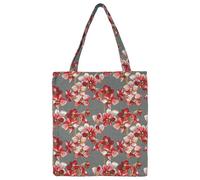 Signieren Sie Tapestry wiederverwendbares Einkaufsbeutel umweltfreundlicher Einkaufsbeutel mit Orchideendesign