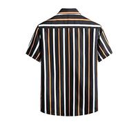 Signum Hemd Herren Herren-Sommer-Hawaii-Top, großes, Bedruckt, Umlegekragen, Lässige, locker, kurzärmelig, Hemdbluse