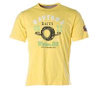 Signum Herren Kurzarm Shirt T-Shirt Rundhals Daytona Races Jacky Ickx Gelb L