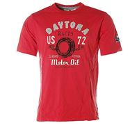 Signum Herren Kurzarm Shirt T-Shirt Rundhals Daytona Races Jacky Ickx Rot L