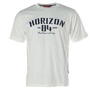 Signum Herren Kurzarm Shirt T-Shirt Rundhals Horizon Traditional Sailing Weiß L