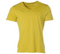 Signum Herren Kurzarm Shirt T-Shirt V-Ausschnitt Ocker M