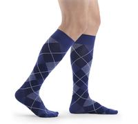 Sigvaris Stützstrümpfe Microfiber Shades for Men, Kompressionsstrümpfe für Herren, Mikrofaser, modische Muster - PurpleArgyle, C