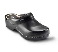 Sika Schuh Traditionell Clog Schwarz