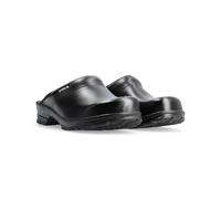 SIKA 149 Traditionell offener Clog mit breiter Passform und Fußbett aus Holz - Schwarz - Gr. 41