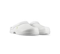 SIKA Unisex-Clogs für medizinische Berufe, rutschfeste Arbeitsschuhe, Permair-Leder, stoßdämpfende Sohle,ESD-geprüft,waschbare Innensohle,professionelle Clogs für Service- & Reinigungsmitarbeiter,W-43