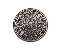 silber Knöpfe aus Metall geschwärzt, wunderschönes Muster, made in Germany 20mm (6 Stück)