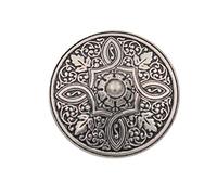 Silber Knöpfe aus Metall geschwärzt, wunderschönes Muster Made in Germany 20mm oder 25mm (6 Stück) (25mm)