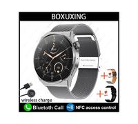 (Silber Mesh-Gürtel) Kompatible Huawei GT3 Pro Smart Watch für Erwachsene, 390 x 390, HD-Bildschirm, Herzfrequenz,