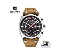(Silber rot B) Herrenuhren Top Luxus Chronograph Sport Herrenuhren Modemarke Wasserdicht Militär