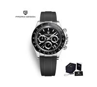 (Silber schwarz) 2023 PAGANI DESIGN Uhr Männer Quarz Top Marke luxus Automatische Datum Armbanduhr für