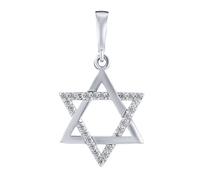 Silberanhänger Davidstern Ruth mit Brilliance Zirconia