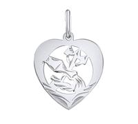 Silberanhänger Sternzeichen - Wassermann - Herz