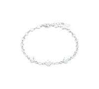 Silberarmband AMOR "2027487", silber (silberfarben, kristallweiß, kristallweiß), Armbänder, Damen, 19cm, Silber 925 (Sterlingsilber), Silberarmband, mit Zirkonia (synth.) (82105651-0) silberfarben, kr