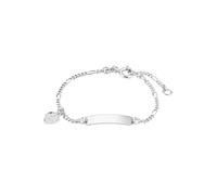 Silberarmband AMOR "Schutzengel/Herz", silber (silberfarben), Armbänder, Mädchen, 14cm, Silber 925 (Sterlingsilber), Silberarmband, Made in Germany (59454765-0) silberfarben