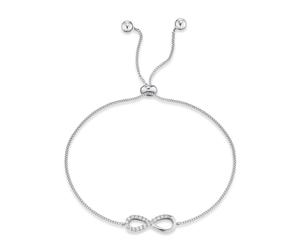 Silberarmband ENGELSRUFER "Little magic ENGELSRUFER INFINITY", silber (silber, 925, kristallweiß), Armbänder, Damen, 22cm, Silber 925 (Sterlingsilber), Silberarmband, mit Zirkonia (synth.) (75533013-0