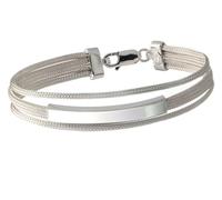 Silberarmband, Fashion Line Armband - aus echt 925 Silber gefertigt, verfügbar in verschiedenen Längen