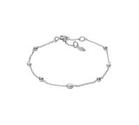 Silberarmband FOSSIL "Schmuck Geschenk Silber 925 Armschmuck GLITZ BY THE YARD", silber (silberfarben, kristallweiß, kristallweiß), Armbänder, Damen, 18,5cm, Silber 925 (Sterlingsilber), Silberarmband