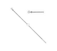 Silberarmband JOBO "Armband mit Herz", silber 925, Armbänder, Damen, 19cm, Silber 925 (Sterlingsilber), Silberarmband, 925 Silber rhodiniert 19 cm (71058511-0) silber 925