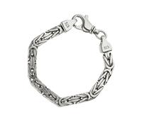 Silberarmband JOBO "Königs-Armband 7 mm" Gr. 23, silber 925, Armbänder, Herren, 23cm, Silber 925 (Sterlingsilber), Silberarmband, 925 Silber rhodiniert (12401829-23) silber 925