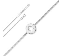 Silberarmband ONE ELEMENT "Stern Armband Rundankerkette aus 925 Silber 16 cm", silber, Armbänder, Mädchen, 16, Silber 925 (Sterlingsilber), Silberarmband, Feine Gestaltung - ein Sinnbild mit ruhiger E
