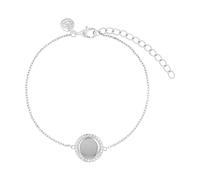 Silberarmband TOM TAILOR, silber (silberfarben, weiß, weiß), Armbänder, Damen, 20cm, Silber 925 (Sterlingsilber), Silberarmband, mit Zirkonia (synth.) (43857931-0) silberfarben, weiß, weiß