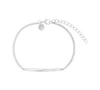 Silberarmband TOM TAILOR, silberfarben, weiß, weiß, Armbänder, Damen, 20cm, Silber 925 (Sterlingsilber), Silberarmband, mit Zirkonia (synth.) (64281725-0) silberfarben, weiß, weiß
