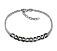 SilberDream 18cm Armband Fantasie 925 Silber schwarz Damen Schmuck SDA2138S