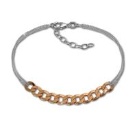 SilberDream 18cm Armband Fantasie poliert silber rose Damen Schmuck SDA2138E