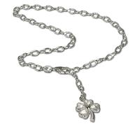 SilberDream 25cm Fußkette Damen allergenfrei Kleeblatt Echt Silber SDF009